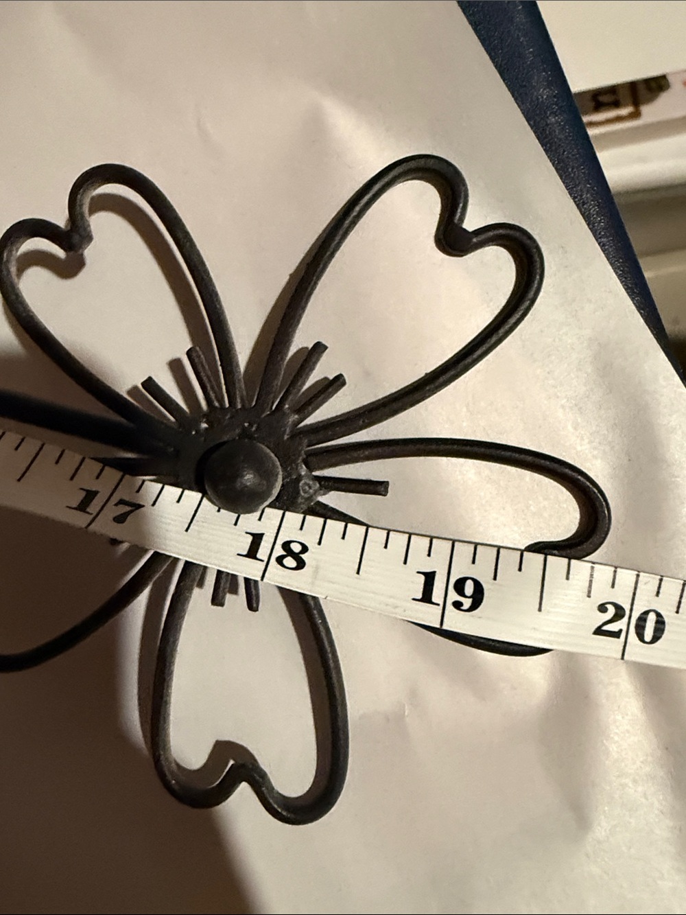 Black Metal Flower Vase Accent - Decorative Stem Arrangement - Picture 8 of 11